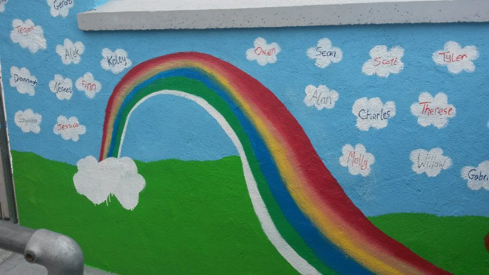 Rainbow mural